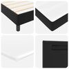 vidaXL Cama tipo Box Spring Negro 120 x 190 cm Cuero sint&eacute;tico