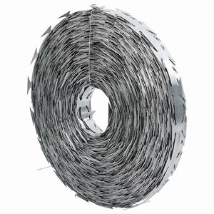vidaXL Alambre de P&uacute;as Plateado 5000 x 1,9 cm Acero galvanizado