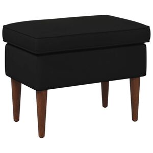 vidaXL Reposapi&eacute;s Negro 55 x 35 x 41 cm Terciopelo