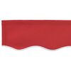 vidaXL Tela de recambio para toldo Rojo 350 x 250 cm Lona