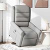 vidaXL Sill&oacute;n reclinable elevable de tela gris nube