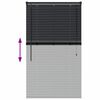 vidaXL Persiana para Ventana con cortinas Manual Negro Aluminio