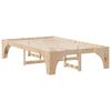 vidaXL Estructura de cama Marrón 140 x 190 cm Madera de pino macizo