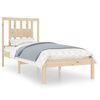 vidaXL Estructura de cama de madera maciza de pino 90x200 cm