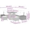 vidaXL Conjunto de sofás de jardín con cojín 8 pcs Beige Poliratán