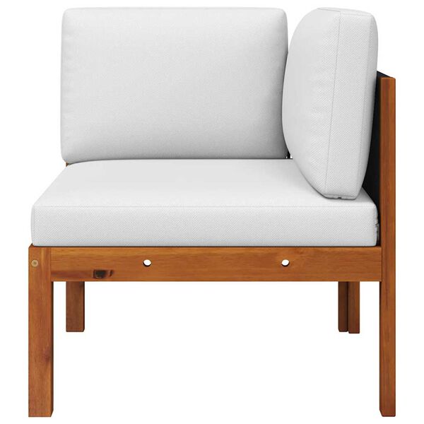 vidaXL Conjunto de jard&iacute;n de 2 piezas con cojines de madera de acacia y cuerda vidaXL