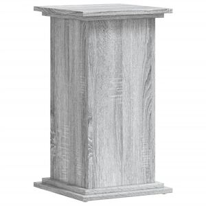 vidaXL Soporte para planta madera ingenier&iacute;a gris Sonoma 33x33x60 cm