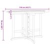 vidaXL Set de comedor de jardín plegable 5 pzas madera maciza de teca