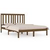 vidaXL Estructura de cama madera maciza de pino marr&oacute;n miel 200x200 cm