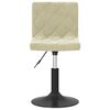 vidaXL Sillas de comedor giratorias 4 unidades terciopelo color crema