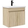vidaXL M&oacute;dulo de ba&ntilde;o con grifer&iacute;a Roble Sonoma 61 x 40 x 74,5 cm