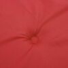 vidaXL Cojines de silla con respaldo alto 6 uds tela Oxford rojo