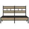 vidaXL Estructura de cama madera de ingeniería roble Sonoma 160x200 cm