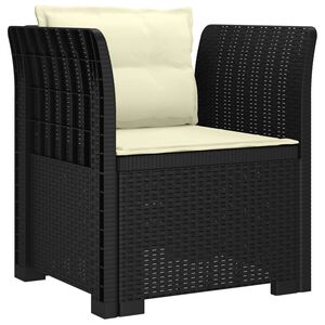 vidaXL Sill&oacute;n Individual con Cojines Apariencia de Ratan PP