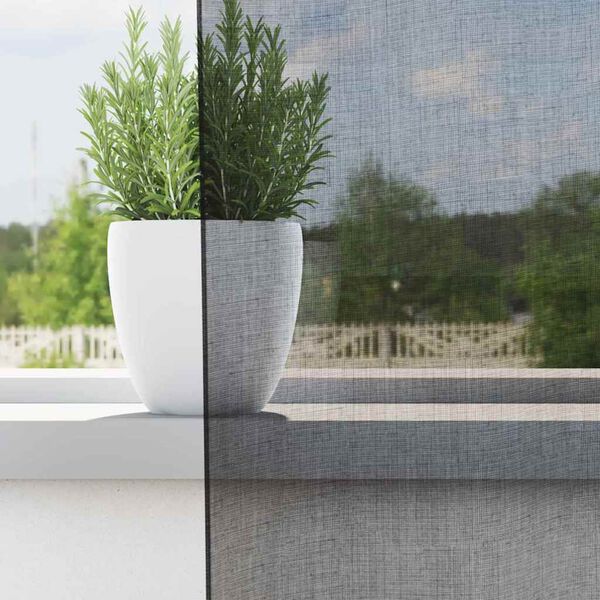 vidaXL Cortinas de gasa con bolsillos para varillas 2 uds. negro