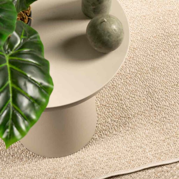 vidaXL Alfombra ZIZUR apariencia yute interior exterior beige 60x110cm