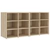 vidaXL Zapateros 2 uds color roble Sonoma 52,5x30x50 cm