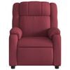 vidaXL Sill&oacute;n de masaje reclinable el&eacute;ctrico tela rojo tinto
