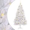 vidaXL &Aacute;rbol de Navidad artificial con ramas articuladas Blanco 180 cm