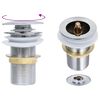 vidaXL Desag&uuml;e empuje sin funci&oacute;n desbordamiento cromado 6,4x6,4x9,1cm