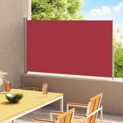 vidaXL Toldo lateral retráctil de jardín rojo 180x300 cm