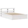 vidaXL Estructura de cama con cabecero madera de pino blanco 150x200cm