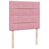 vidaXL Cama box spring con colch&oacute;n terciopelo rosa 120x190 cm