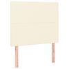 vidaXL Cama box spring con colch&oacute;n cuero sint&eacute;tico crema 90x190 cm