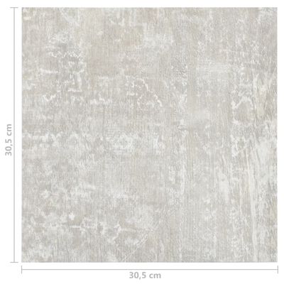 vidaXL Lamas para suelo autoadhesivas 55 uds PVC 5,11 m² gris claro
