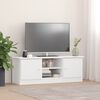 vidaXL Mueble de TV ALTA madera maciza de pino blanco 112x35x41 cm