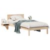 vidaXL Estructura de cama Marr&oacute;n 100 x 200 cm Madera de pino macizo