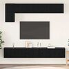 vidaXL Conjunto de mueble de TV 5 pcs Roble Negro Madera de ingeniería
