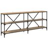 vidaXL Mesa Consola con estante Roble artesanal 180 x 30 x 75 cm