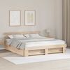 vidaXL Estructura de cama Marr&oacute;n 180 x 200 cm Madera de pino macizo