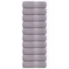 vidaXL Toallas de ba&ntilde;o FROGN 10 uds gris 30x30 cm 360 g/m&sup2;
