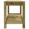 vidaXL Banco de jardín de madera maciza de pino 82,5x35x45 cm