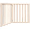 vidaXL Puerta para perros plegable 2 paneles madera de &aacute;lamo 160 cm