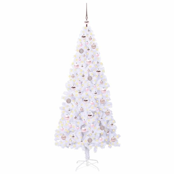 vidaXL &Aacute;rbol de Navidad artificial con 300 LED 180 cm PVC y Acero