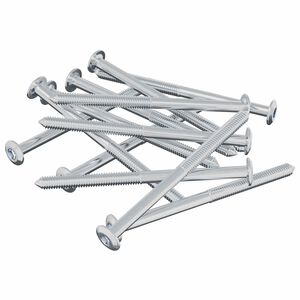 vidaXL Tornillo 1200 pcs Plateado M6 x 85 mm Acero