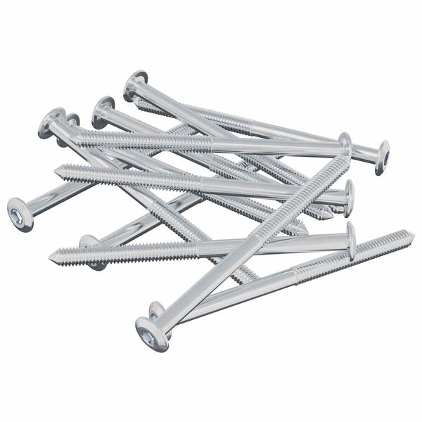 vidaXL Tornillo 1200 pcs Plateado M6 x 85 mm Acero