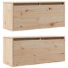 vidaXL Armario de pared 2 uds madera maciza de pino 80x30x35 cm