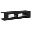 vidaXL Gabinete de TV Roble Negro 135 x 39 x 30 cm