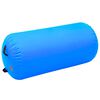vidaXL Rollo inflable de gimnasia con bomba PVC azul 120x90 cm