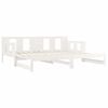 vidaXL Sofá cama extraíble sin colchón blanco 2x(90x190) cm