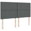 vidaXL Estructura cama otomana colch&oacute;n tela gris oscuro 180x200cm