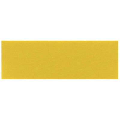 vidaXL Paneles de pared 12 uds tela amarillo claro 90x30 cm 3,24 m²