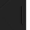 vidaXL Gabinete de Ba&ntilde;o con almacenamiento Negro 60 x 35 x 80 cm