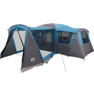 vidaXL Tienda Familiar para 20 Personas Azul y gris 745 x 700 x 217 cm