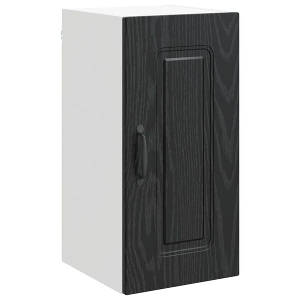 vidaXL Mueble de Cocina con puerta Kalmar Roble Negro 30 x 31 x 60 cm