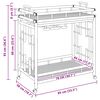 vidaXL Carro de Vino con Ruedas Natural 85 x 50 x 93 cm Bamb&uacute;